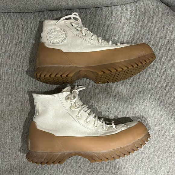 NWT Waterproof Converse Leather Chuck Taylor Lugged 2.0 Counter Climate Platform - Picture 1 of 6